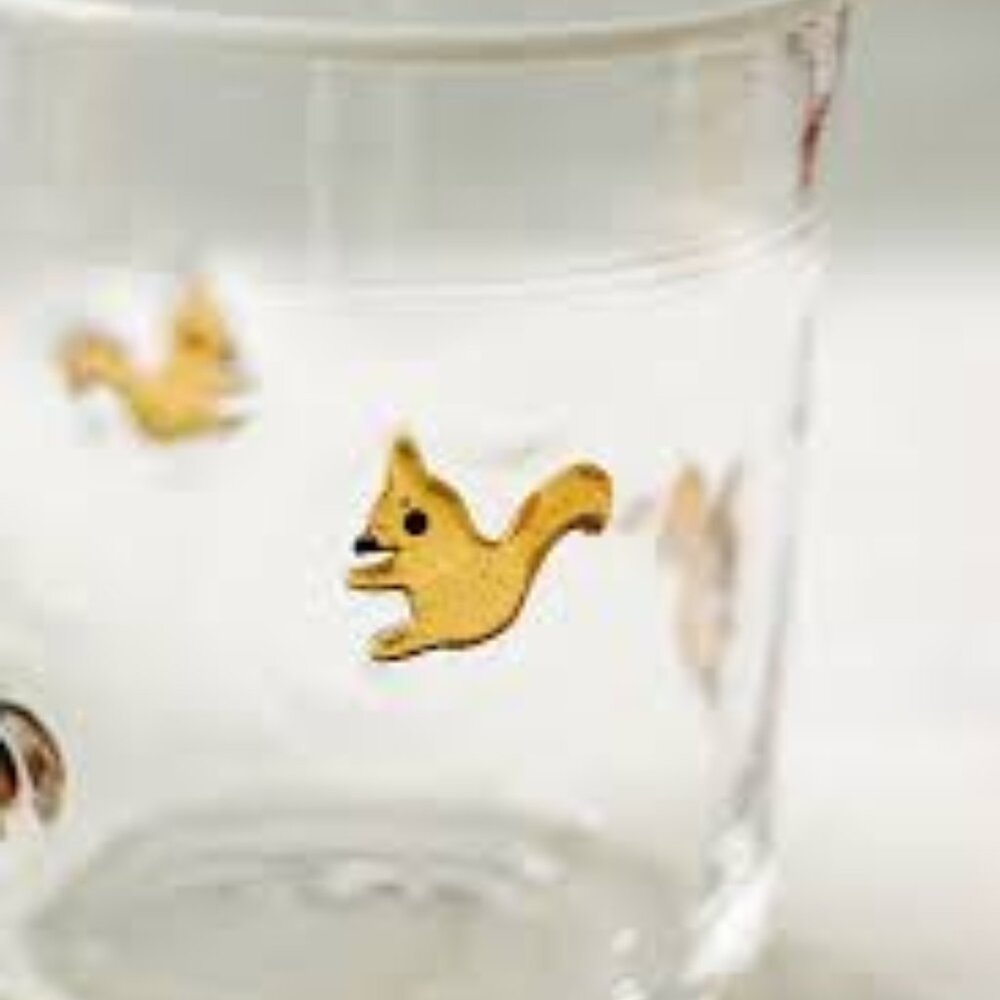 Anthropologie Icon Glass  - Squirrel